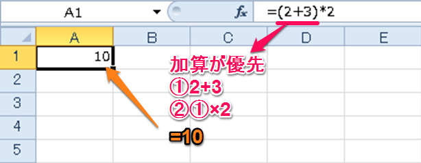 エクセル超初心者向け Excelの四則演算の使い方と計算の優先順番