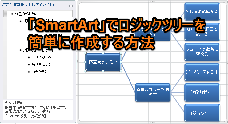 Smartart で簡単にロジックツリーを作成する方法 Excelを制する者は人生を制す No Excel No Life