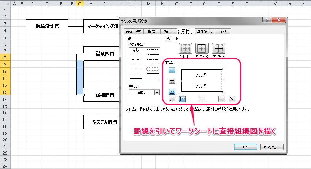 Excelで組織図を作成する3つの方法 Excelを制する者は人生を制す No Excel No Life