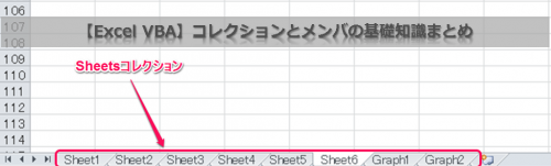 【Excel VBA】コレクションとメンバの基礎知識まとめ