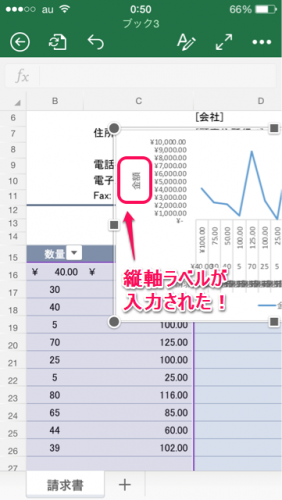 グラフ軸ラベル設定⑤