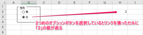 オプションボタン・グループボックス設置⑩
