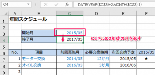 Q A 年間スケジュールを自動作成するには Excelを制する者は人生を制す No Excel No Life