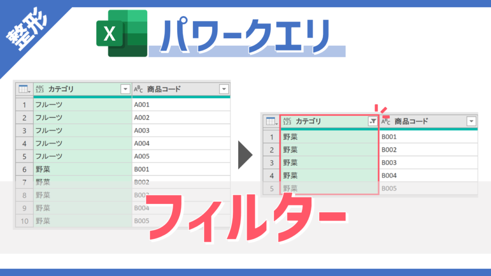 パワークエリのフィルターのサムネイル